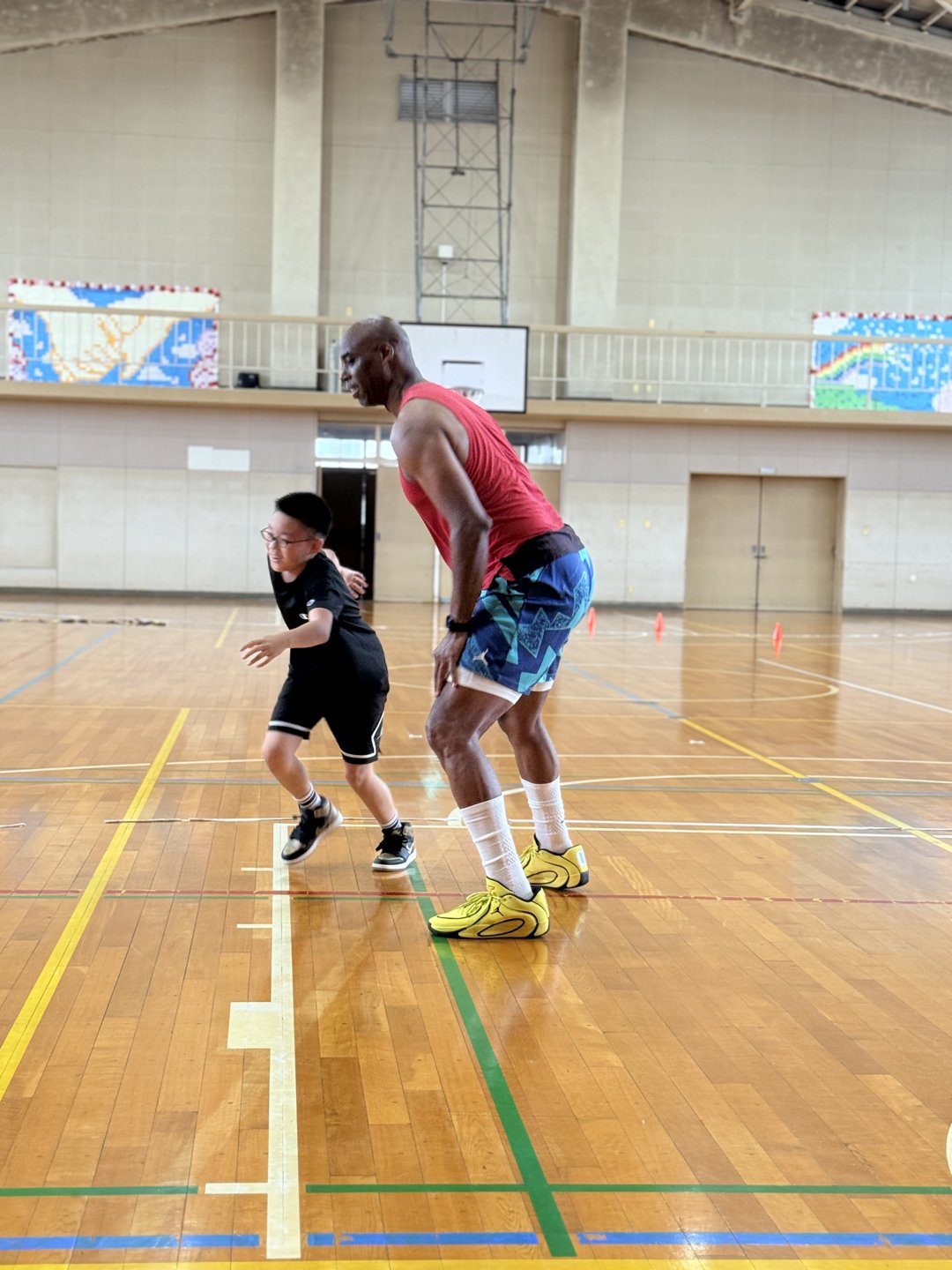 Hoop Talk training session