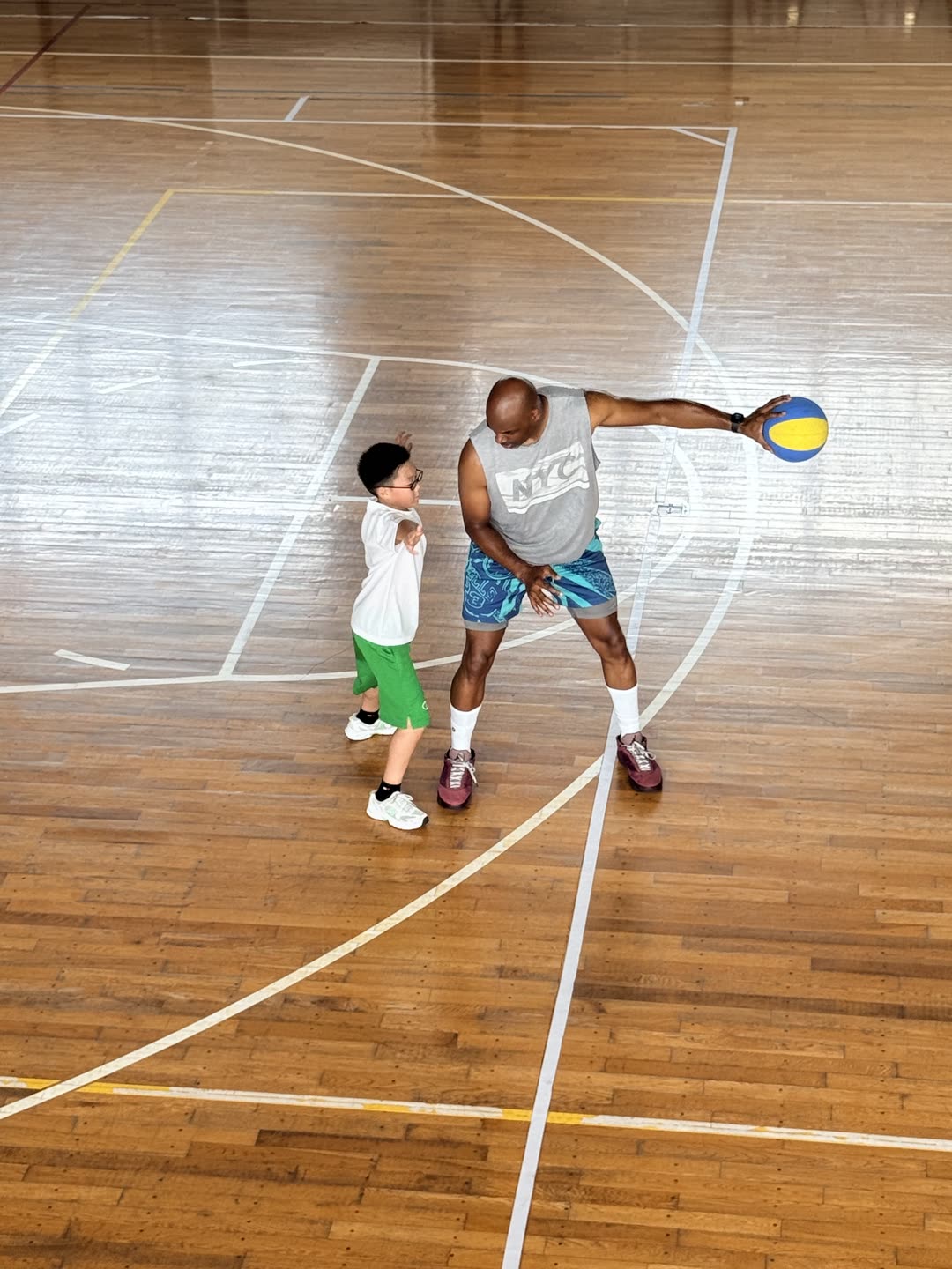 Hoop Talk training session