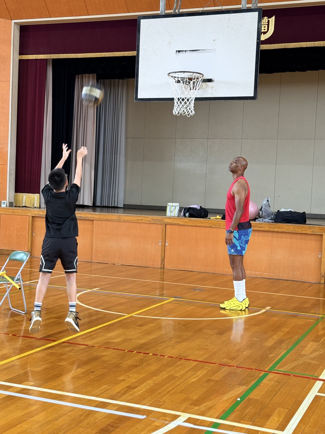 Hoop Talk training session